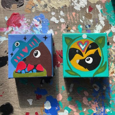 original-4DDCAE0F-2218-4774-97C1-E0F6CDA4E46A Mini painted canvases